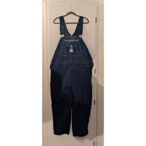 Liberty Overalls Mens Denim Bib Overalls Adjustable Straps Multiple Pockets Size